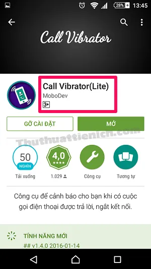 Ứng dụng báo rung khi kết nối & kết thúc cuộc gọi cho Android – Không cần Root